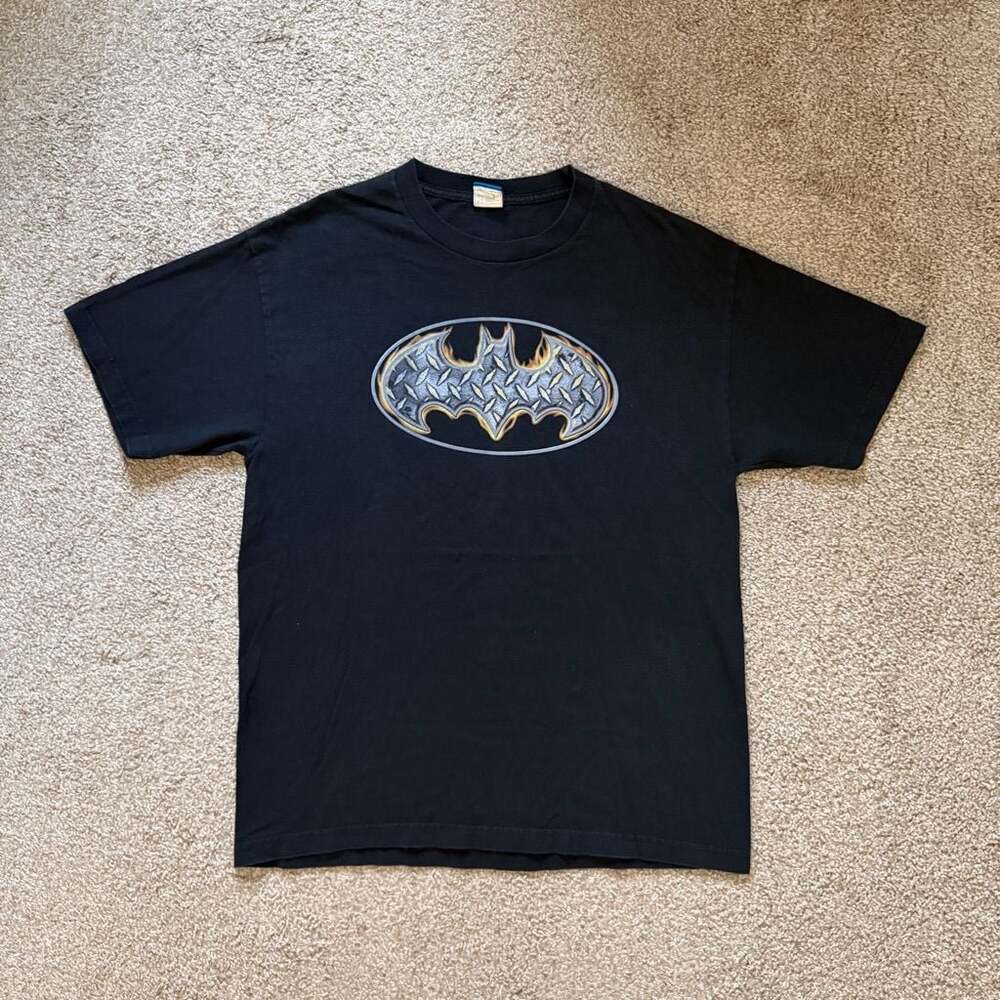 Vintage Batman Diamond Plate Graphic T-Shirt